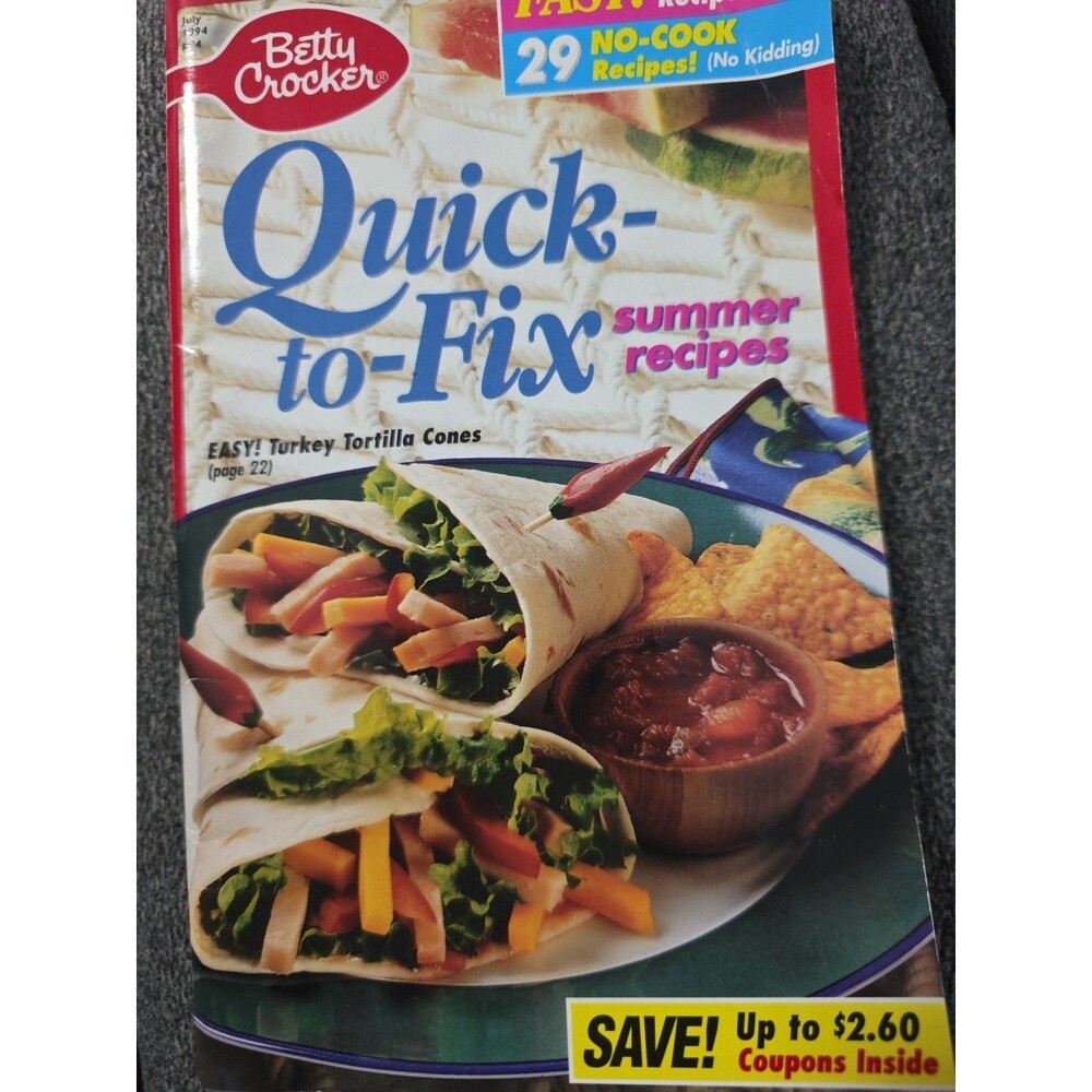 Betty Crocker Quick To Fix JULY 1994 Paperback  #94